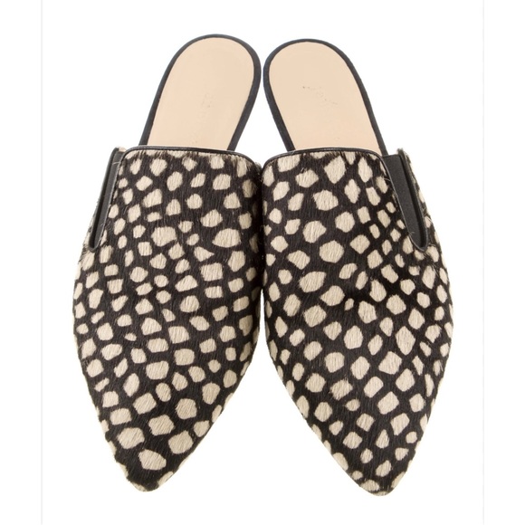 JENNI KAYNE Ponyhair Animal Print Mules - Picture 1 of 8